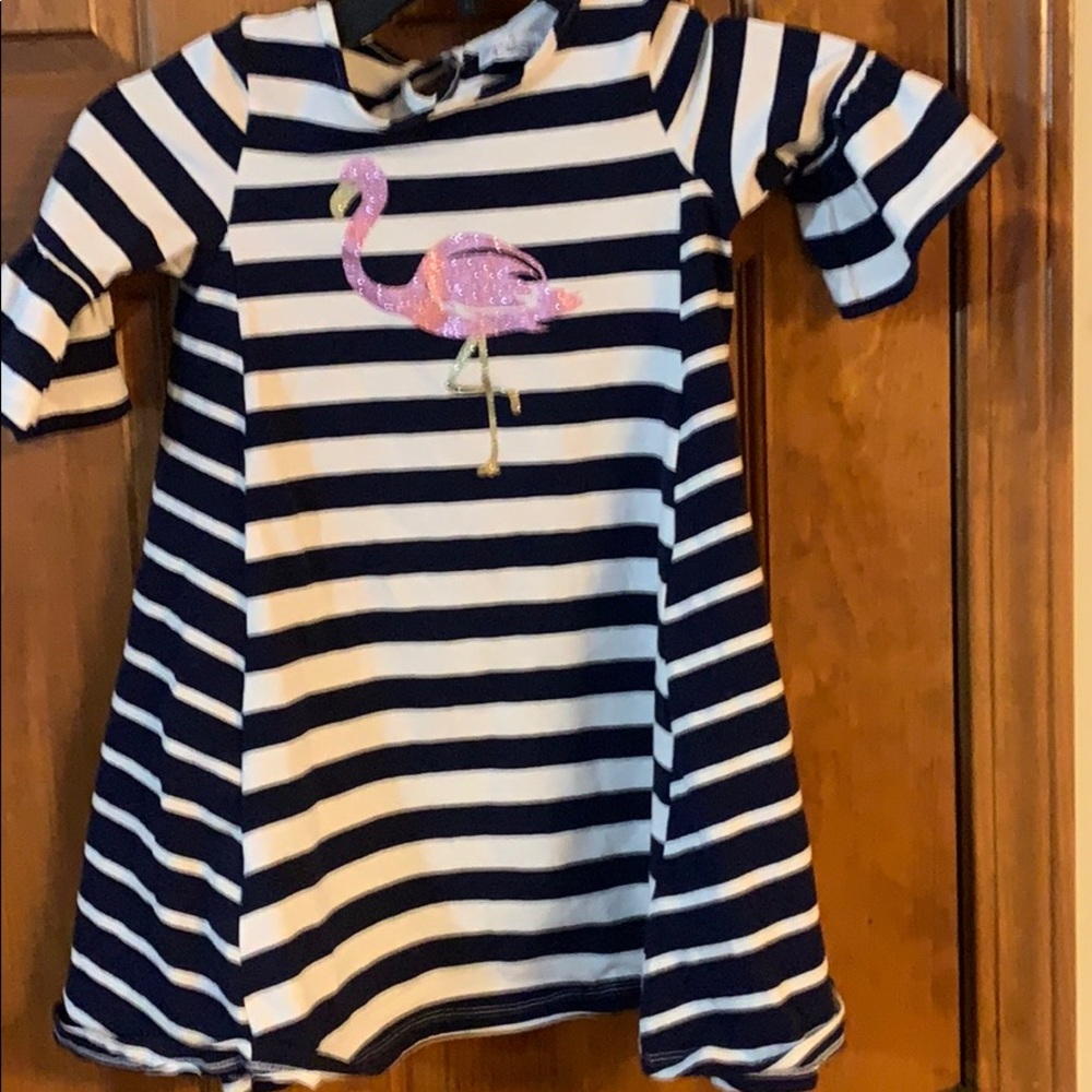 Ew Julians Closet Flamingo Stripes Dress 4/5